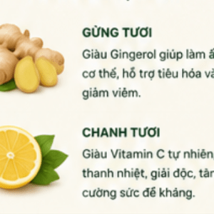 Alternative view of Bột Gừng Chanh Hòa Tan